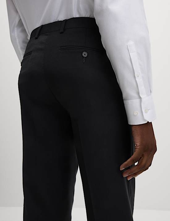 Regular Fit Pure Wool Suit Trousers