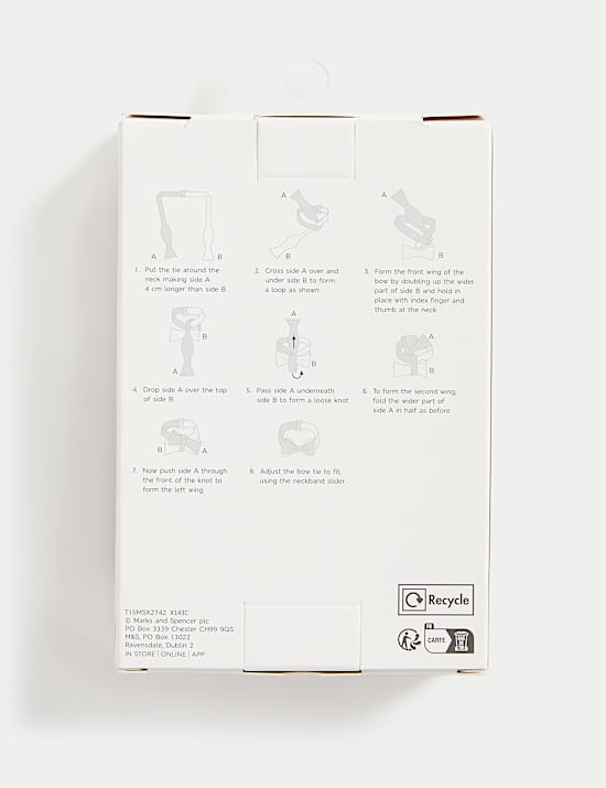 Pure Silk Self Bow Tie