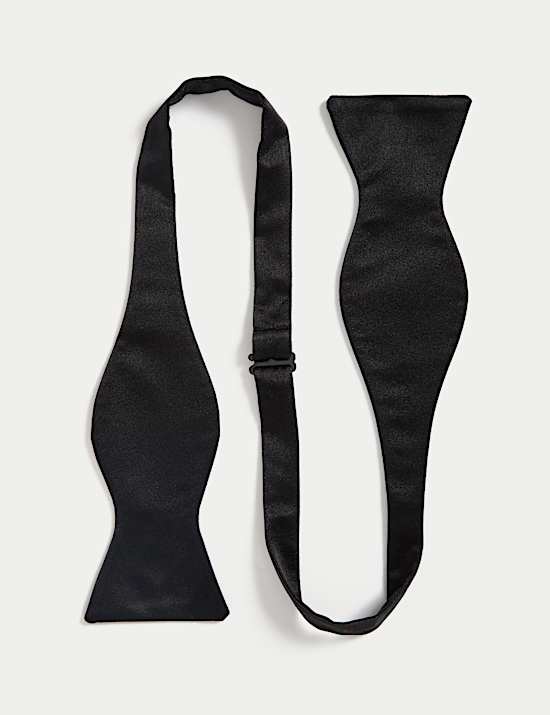 Pure Silk Self Bow Tie