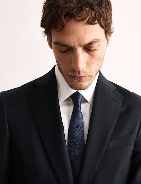 Veste de costume 100 % laine coupe ajustée