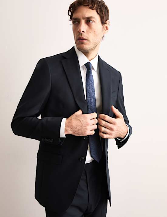 Veste de costume 100 % laine coupe ajustée