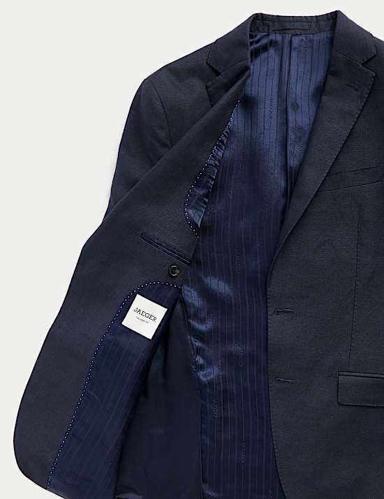 Tailored Fit Silk & Linen Blend Suit Jacket