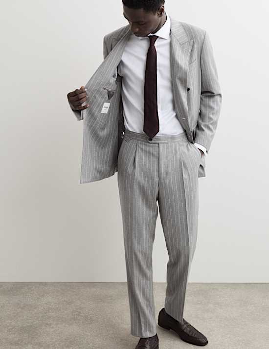 Italian Wool Rich Suit Jacket with Cashmere