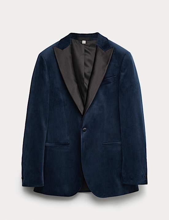 Tailored Fit Velvet Tuxedo Jacket