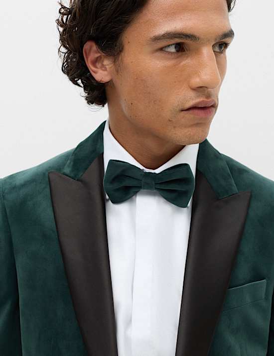Tailored Fit Velvet Tuxedo Jacket