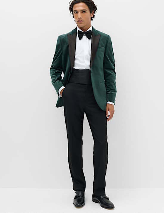 Tailored Fit Velvet Tuxedo Jacket