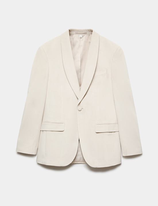 Tailored Fit Velvet Blazer