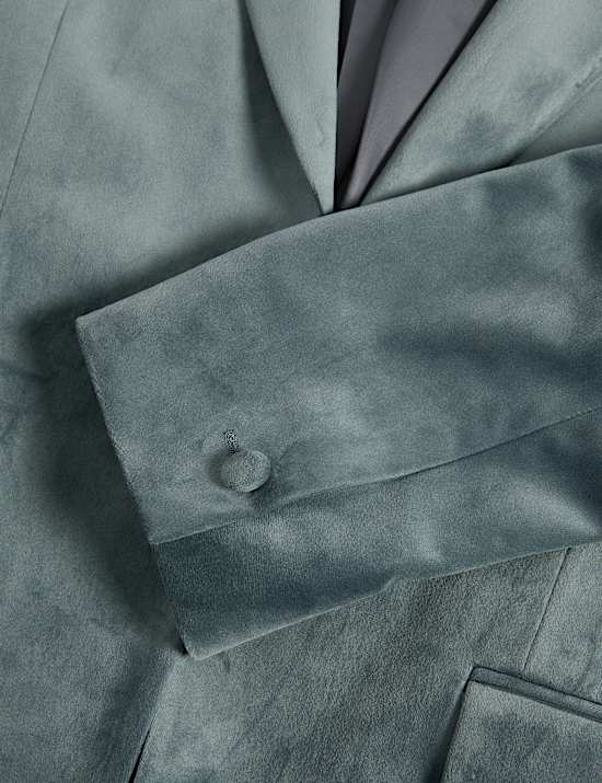 Tailored Fit Velvet Blazer