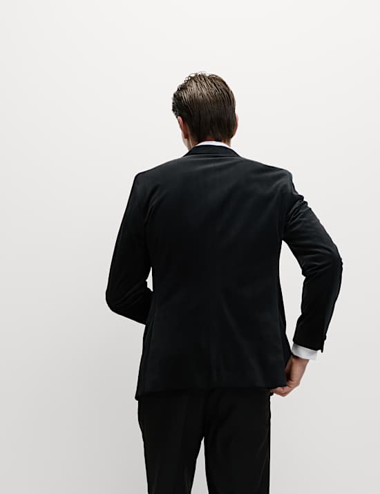 Tailored Fit Velvet Blazer