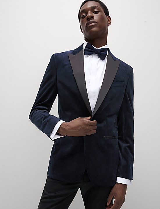 Slim Fit Velvet Tuxedo Jacket