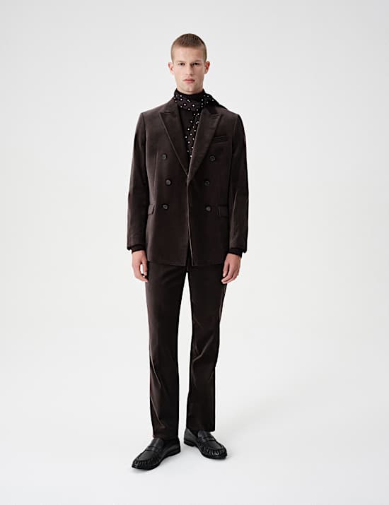 Cotton Rich Velvet Stretch Suit Jacket
