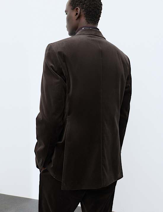 Cotton Rich Velvet Stretch Suit Jacket