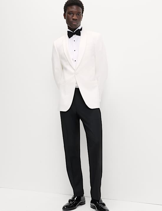 Regular Fit Sharkskin Suit Jacket