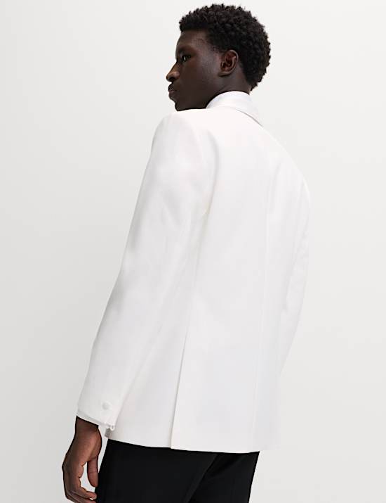 Regular Fit Sharkskin Suit Jacket