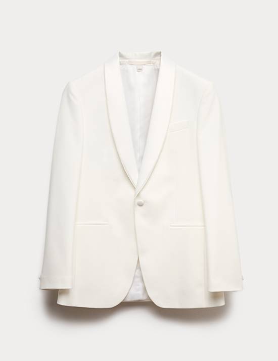 Regular Fit Sharkskin Suit Jacket