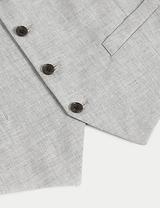 Italian Performance Linen Waistcoat