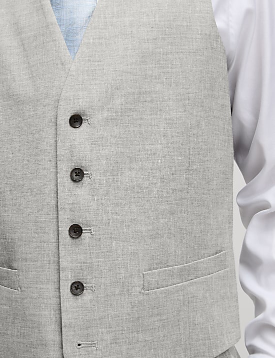 Italian Performance Linen Waistcoat