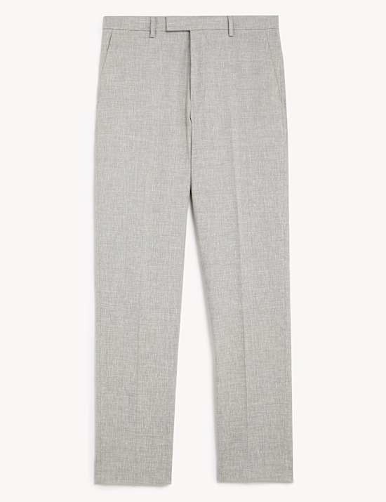 Tailored Fit Italian Linen Miracle&trade; Suit Trousers