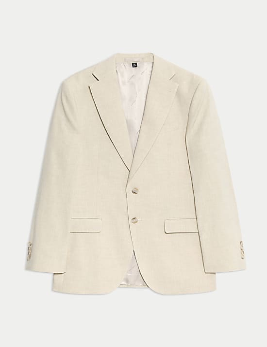 Veste tailleur coupe ajustée en lin mélangé italien Performance