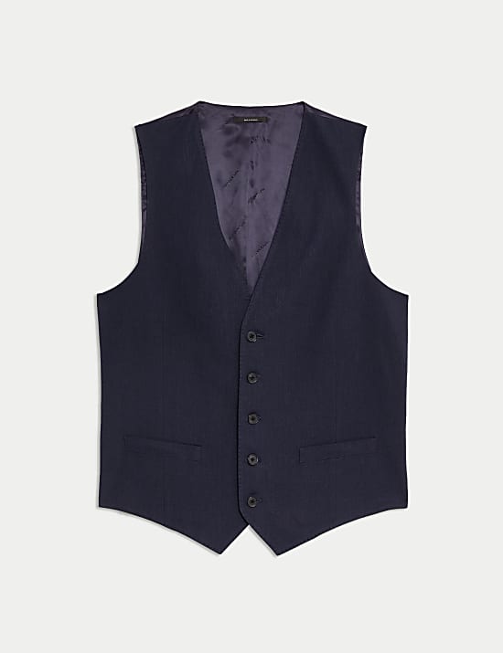 Italian Performance Linen Blend Waistcoat