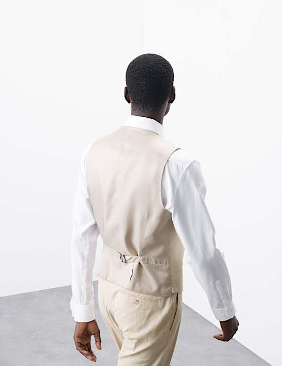 Italian Performance Linen Blend Waistcoat