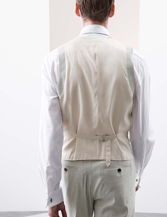 Tailored Fit Italian Performance Linen Waistcoat