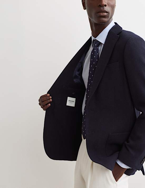 Tailored Fit Italian Wool Rich Twill Blazer