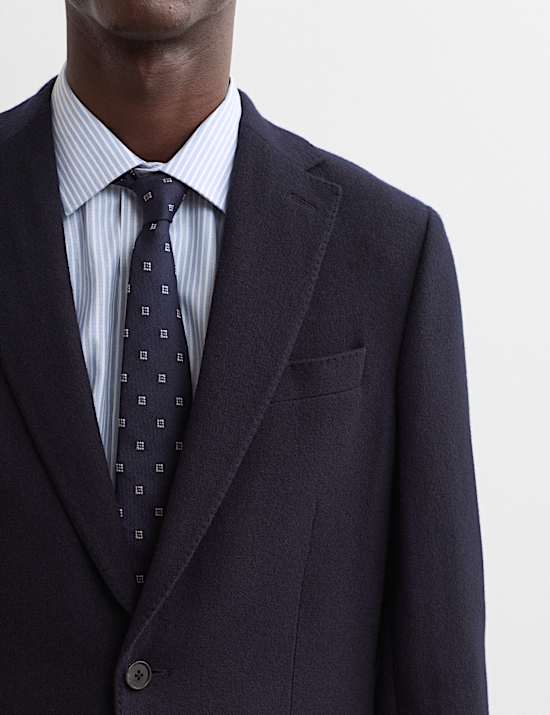 Tailored Fit Italian Wool Rich Twill Blazer