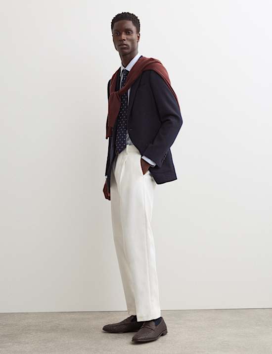 Tailored Fit Italian Wool Rich Twill Blazer