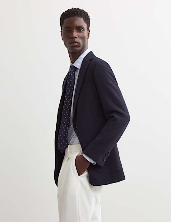 Tailored Fit Italian Wool Rich Twill Blazer