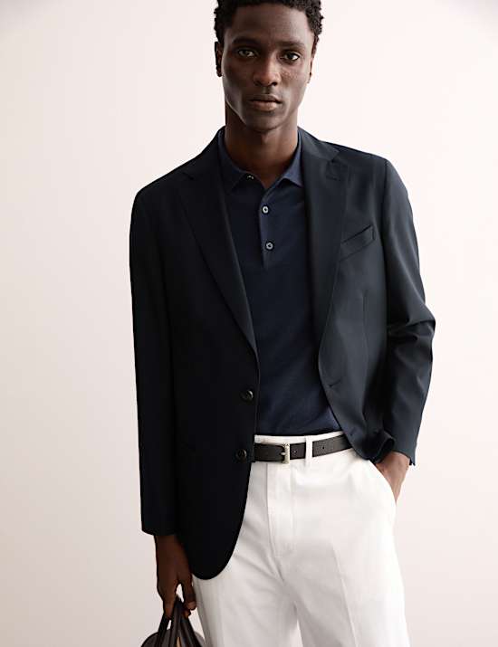 Μπλέιζερ με προσαρμοσμένη εφαρμογή από 100% ιταλικό μαλλί