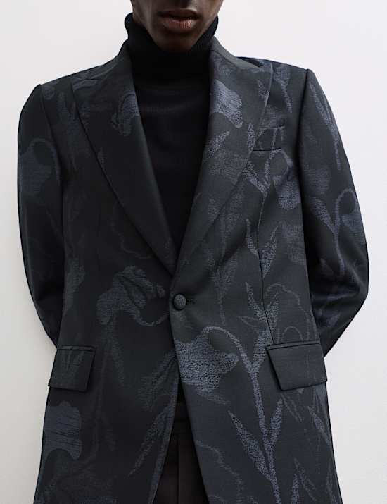 Regular Fit Italian Wool Tuxedo Jacket