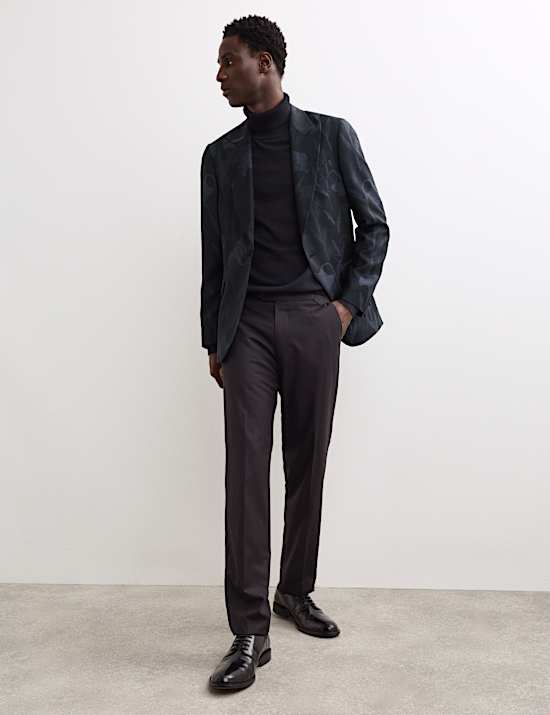 Regular Fit Italian Wool Tuxedo Jacket