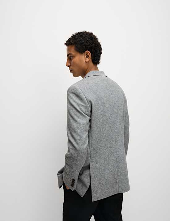 Tailored Fit Jersey Textured Blazer