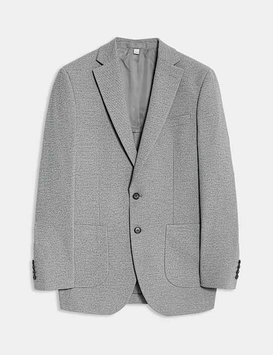 Tailored Fit Jersey Textured Blazer