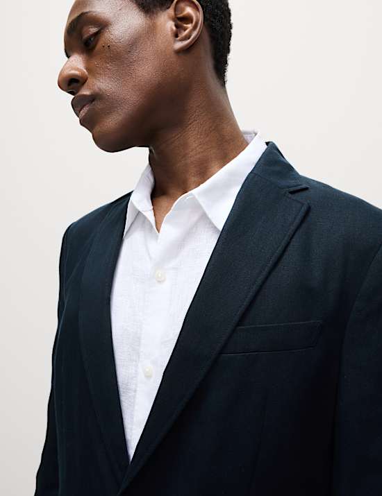 Tailored Fit Cotton Rich Laundered Jacket