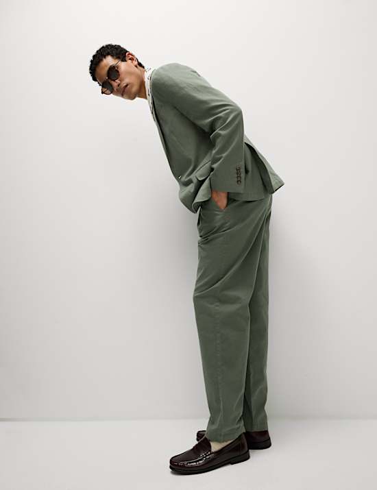 Tailored Fit Cotton Rich Laundered Jacket