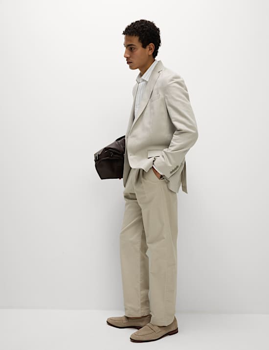 Tailored Fit Cotton Rich Laundered Jacket