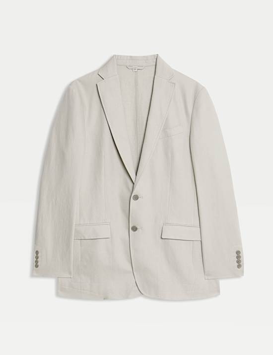 Tailored Fit Cotton Rich Laundered Jacket