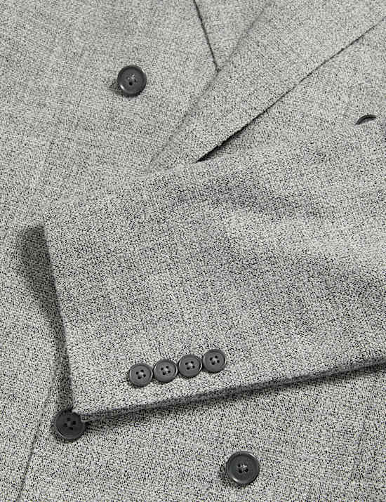 Tailored Fit Italian Wool Blend Suit Jacket