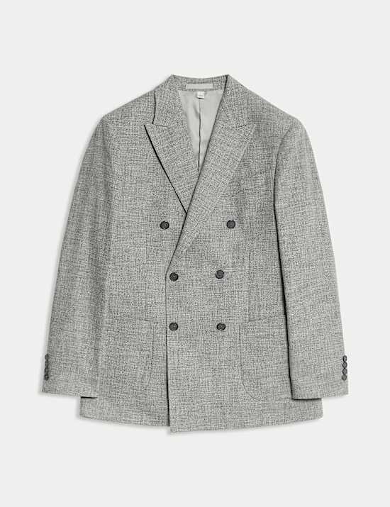 Tailored Fit Italian Wool Blend Suit Jacket
