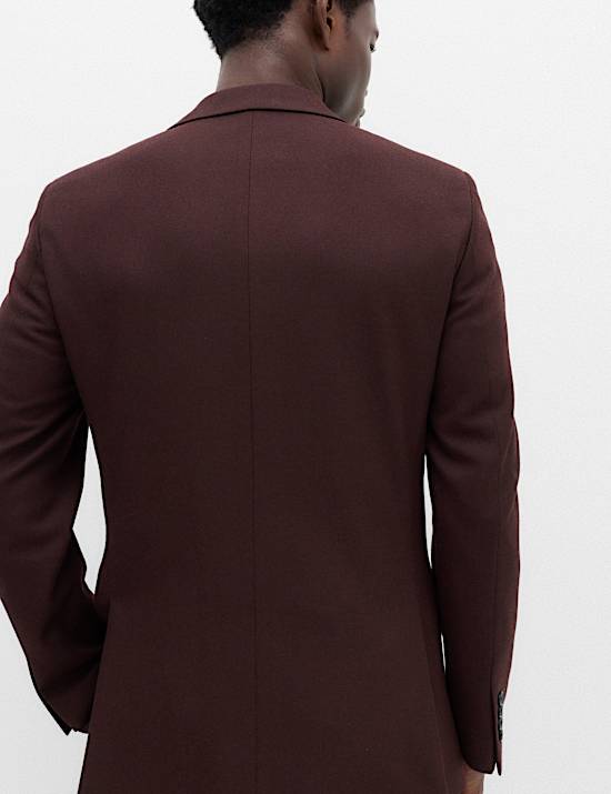 Slim Fit Twill Suit Jacket