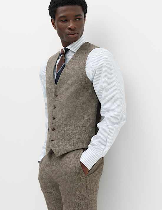 Regular Fit Striped Waistcoat