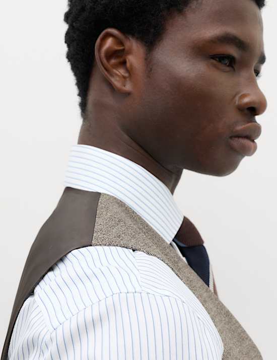 Regular Fit Striped Waistcoat