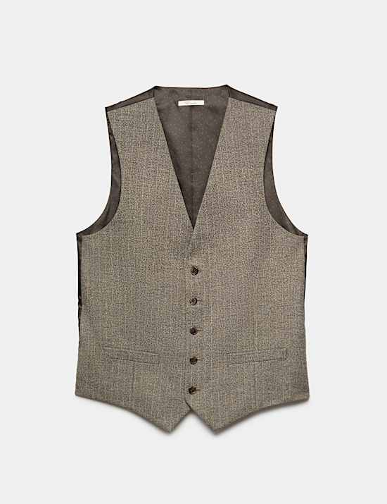 Regular Fit Striped Waistcoat