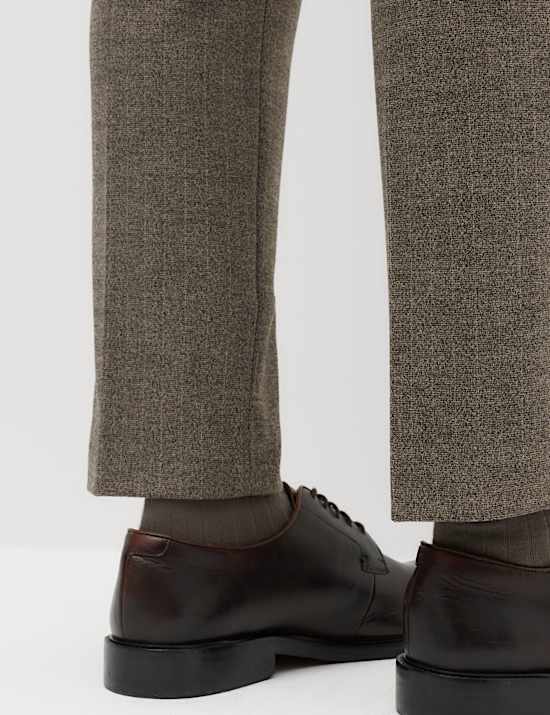 Slim Fit Striped Suit Trousers