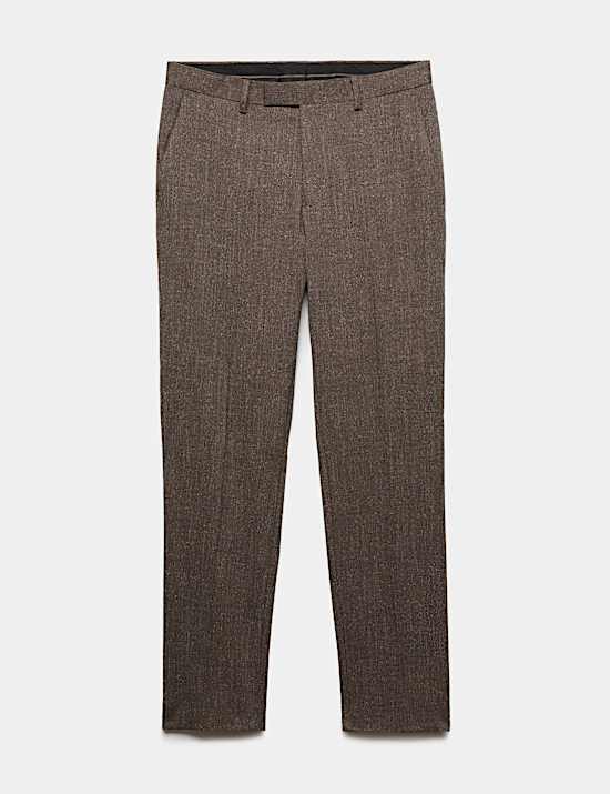 Tailored Fit Textured Suit Trouser