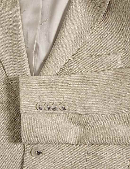 Tailored Fit Italian Linen Blend Twill Blazer