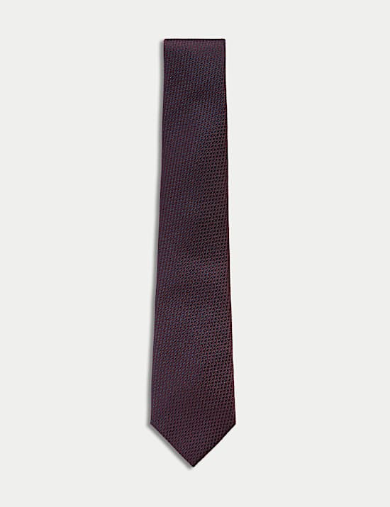 Textured Pure Silk Tie