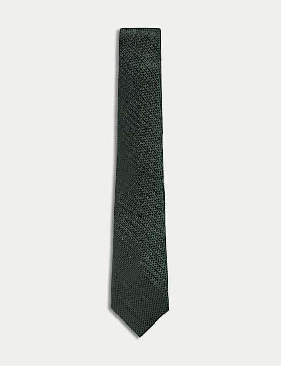 Textured Pure Silk Tie